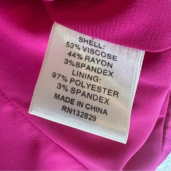 NWT Camila Coelho Polly Satin Button Front Camisole Top Very Berry Bright Pink - Picture 7 of 9